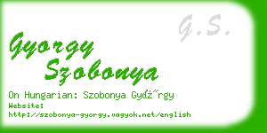 gyorgy szobonya business card